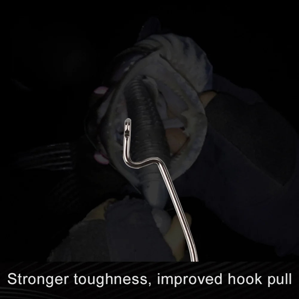 20pcs/lot Wide gap Texas fishing hooks offset fishhook5/0#-6# soft biat lure fishing  anzuelos de pesca mar fishing hook set