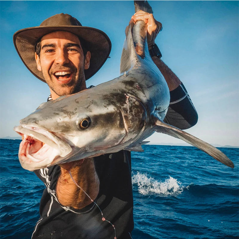 50pcs/lot Long Shank Fishing Hook For Fishing Live Bait With Double Bait Keeper Barbs High Carbon Steel With Anti-rust Fishhooks