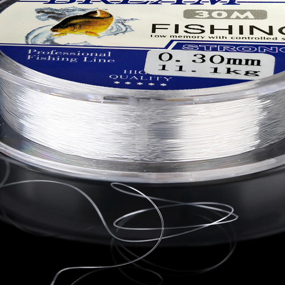 30M Ice Fishing Line Super Strong Monofilament Nylon Winter Bream Saltwater Fishing-Line Japan Low Memory Carp Line 0.08-0.30mm