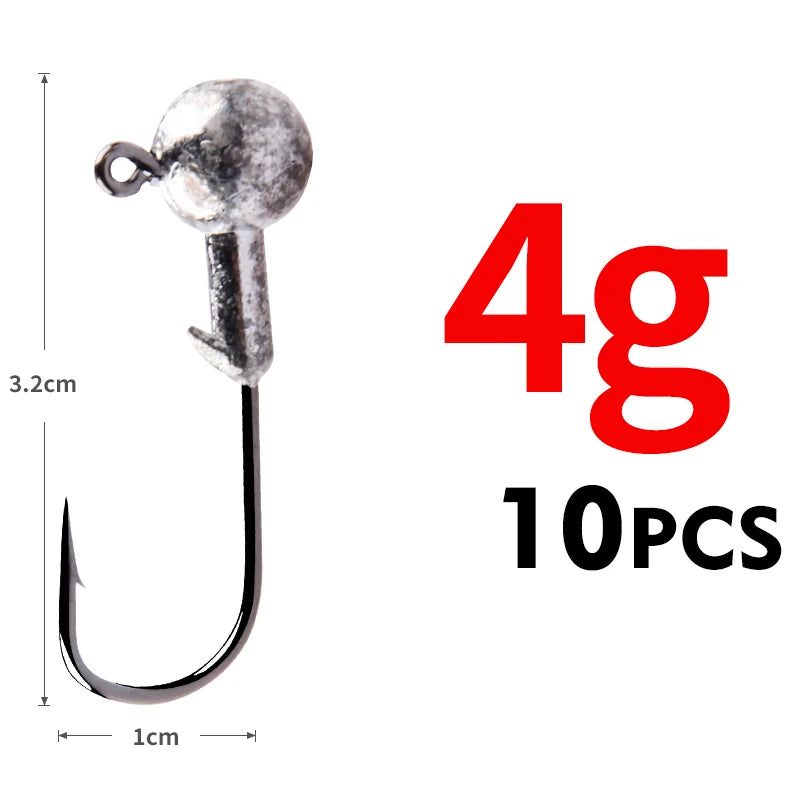 MEREDITH Jig Head 1g 2g 3g 4g 5g 7g 8g 10g 12g 14g 22g Head Hook Jig Fishing Hook Jig Pike Fish Accessories