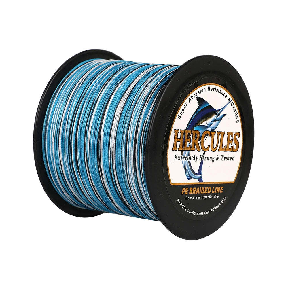 Hercules 8 Strand Braided 10-150LB Fishing Line 300m 500m 1000m Multifilament Wire  PE Fishing Line Freshwater Super Strong