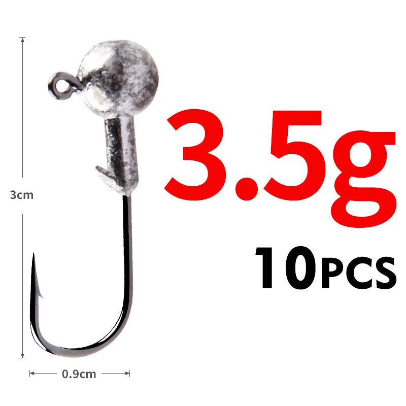MEREDITH Jig Head 1g 2g 3g 4g 5g 7g 8g 10g 12g 14g 22g Head Hook Jig Fishing Hook Jig Pike Fish Accessories