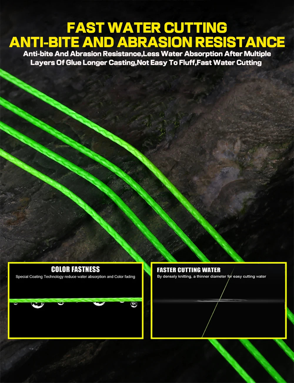 GHOTDA Braided Fishing Line 4 Strands 300M Spinning PE Multifilamento Japa Carp Fly Sea Saltwater Weave Extreme Strong X4 Pesca