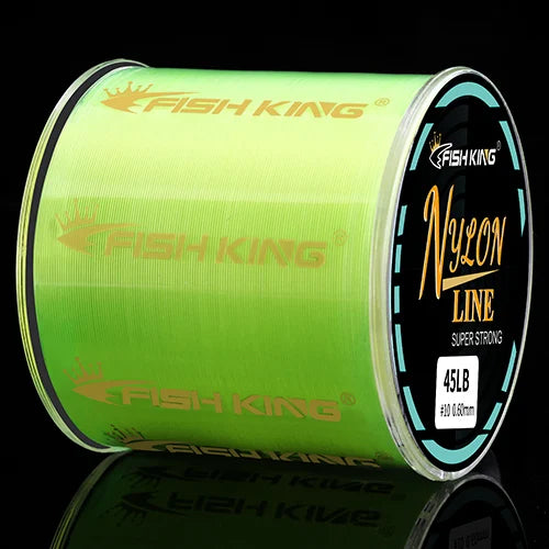 FISH KING Fishing Line Nylon Line Super Strong 300m/500m 4.13-34.32LB Monofilament Line Japan Material Fishline for Carp fishing