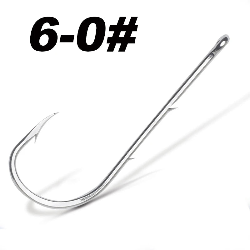 50pcs/lot Long Shank Fishing Hook For Fishing Live Bait With Double Bait Keeper Barbs High Carbon Steel With Anti-rust Fishhooks