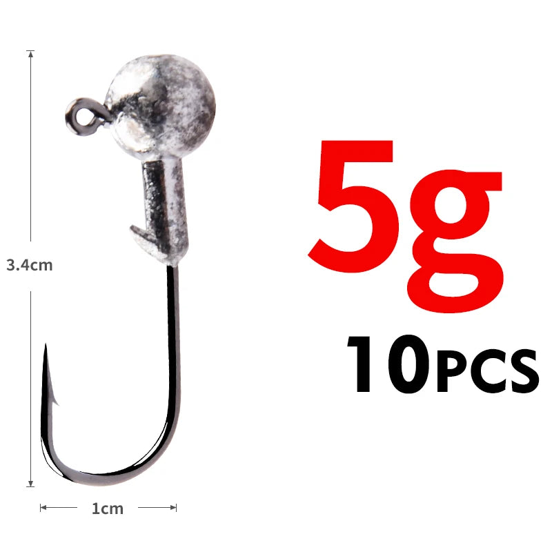 MEREDITH Jig Head 1g 2g 3g 4g 5g 7g 8g 10g 12g 14g 22g Head Hook Jig Fishing Hook Jig Pike Fish Accessories
