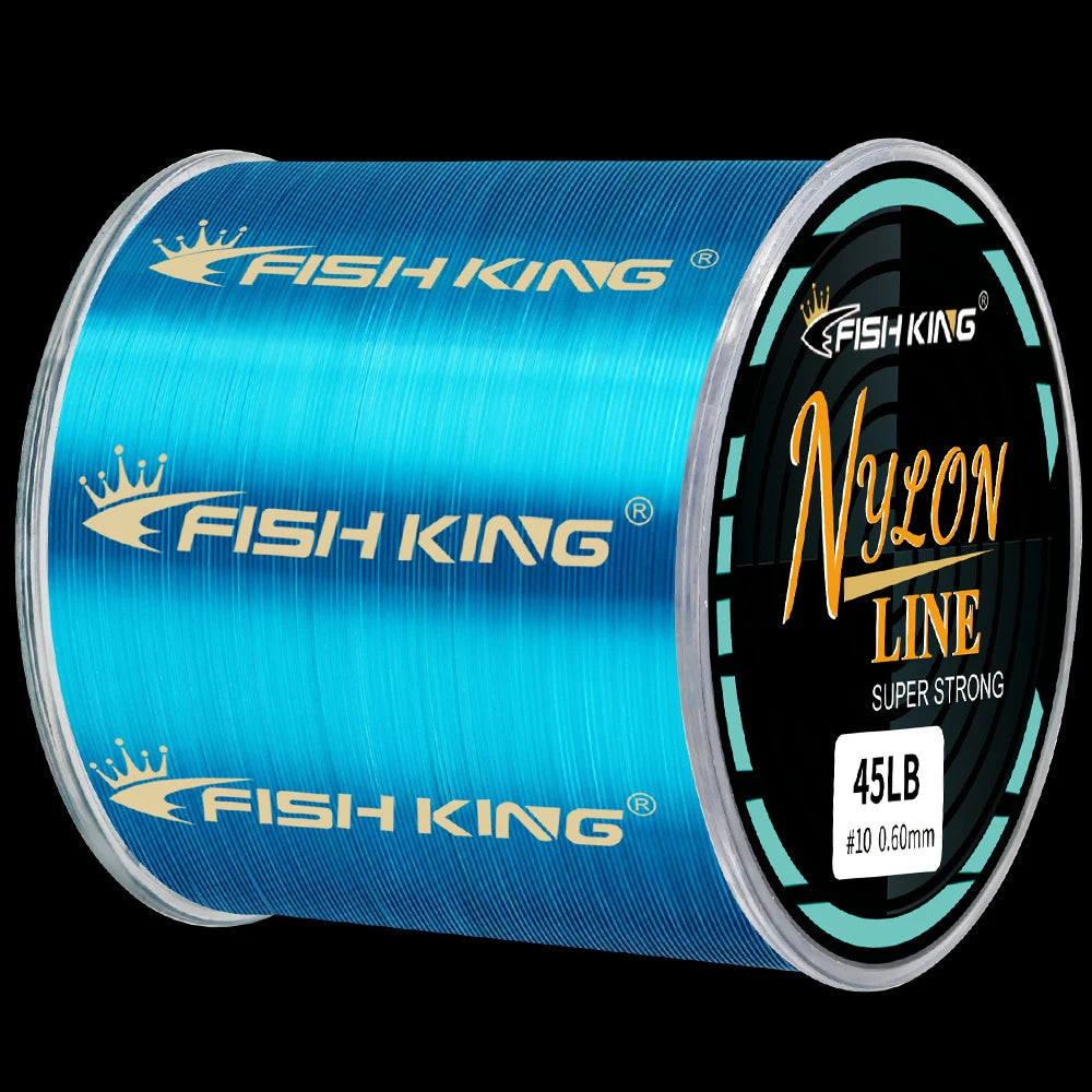 FISH KING Fishing Line Nylon Line Super Strong 300m/500m 4.13-34.32LB Monofilament Line Japan Material Fishline for Carp fishing