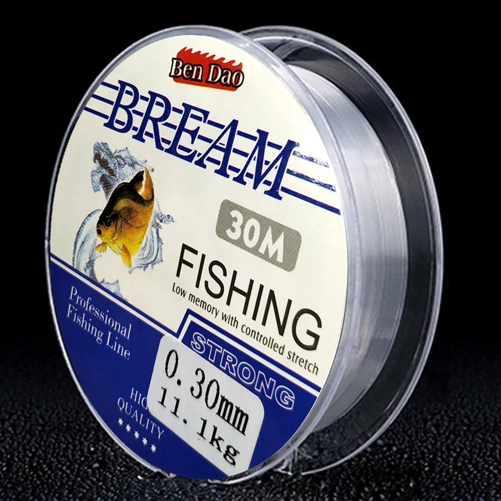 30M Ice Fishing Line Super Strong Monofilament Nylon Winter Bream Saltwater Fishing-Line Japan Low Memory Carp Line 0.08-0.30mm