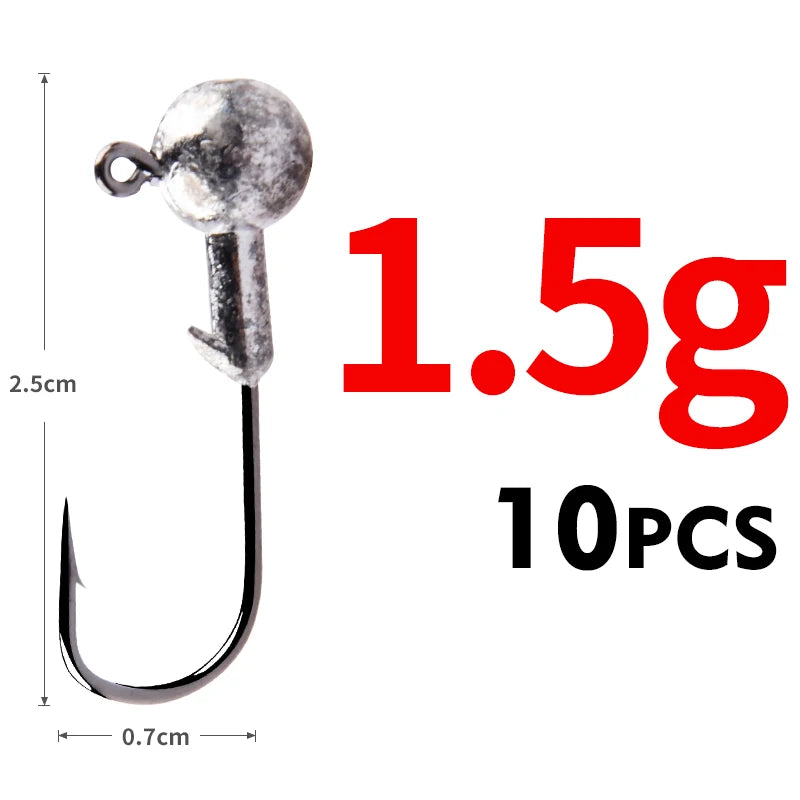 MEREDITH Jig Head 1g 2g 3g 4g 5g 7g 8g 10g 12g 14g 22g Head Hook Jig Fishing Hook Jig Pike Fish Accessories