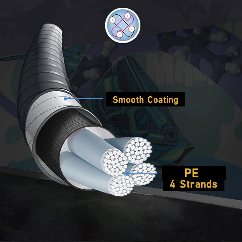 Winter Fishing Line  Super Strong  Low Temperature Resistance Transparent Monofilament NylonAnd PE Ice Fishing Line Japan