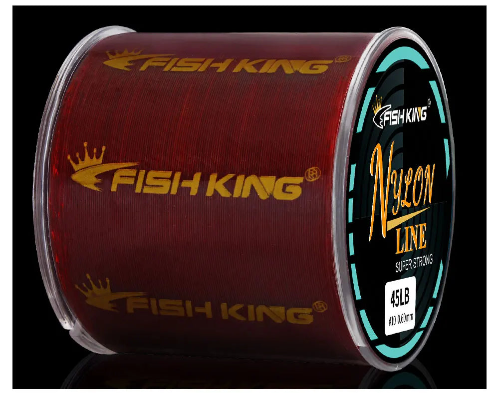 FISH KING Fishing Line Nylon Line Super Strong 300m/500m 4.13-34.32LB Monofilament Line Japan Material Fishline for Carp fishing