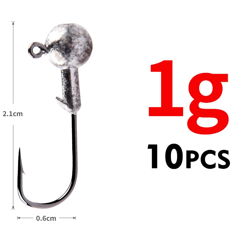 MEREDITH Jig Head 1g 2g 3g 4g 5g 7g 8g 10g 12g 14g 22g Head Hook Jig Fishing Hook Jig Pike Fish Accessories