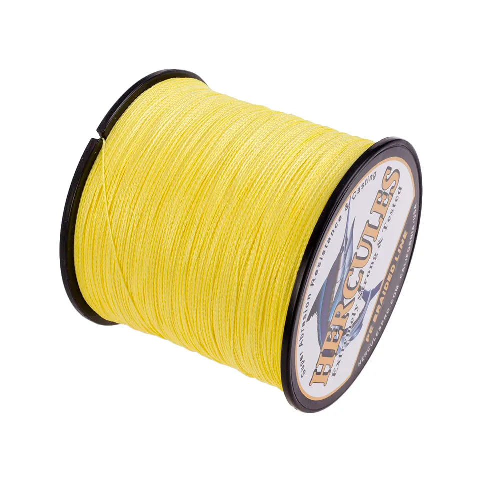 Hercules Fishing Line 300M 4 Strands PE Braided Fishing Line 6-100LB Carp Fishing Cord Peche Fishing Accessories Pesca 13 Colors
