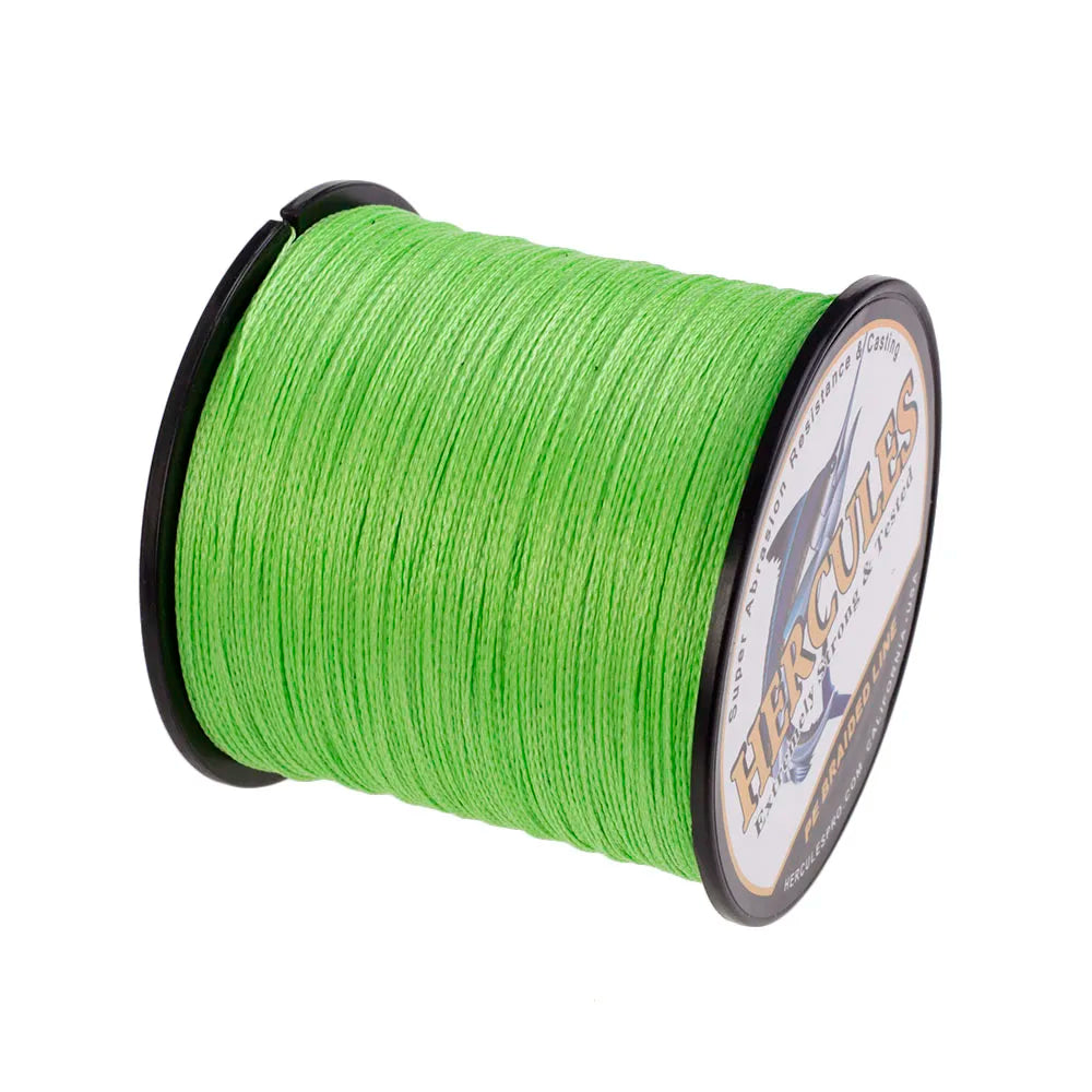 Hercules Fishing Line 300M 4 Strands PE Braided Fishing Line 6-100LB Carp Fishing Cord Peche Fishing Accessories Pesca 13 Colors
