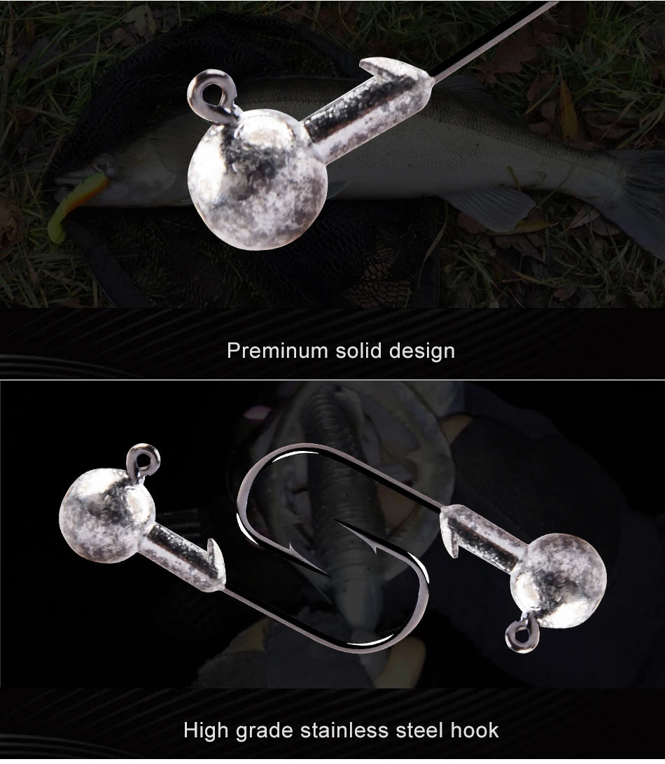MEREDITH Jig Head 1g 2g 3g 4g 5g 7g 8g 10g 12g 14g 22g Head Hook Jig Fishing Hook Jig Pike Fish Accessories