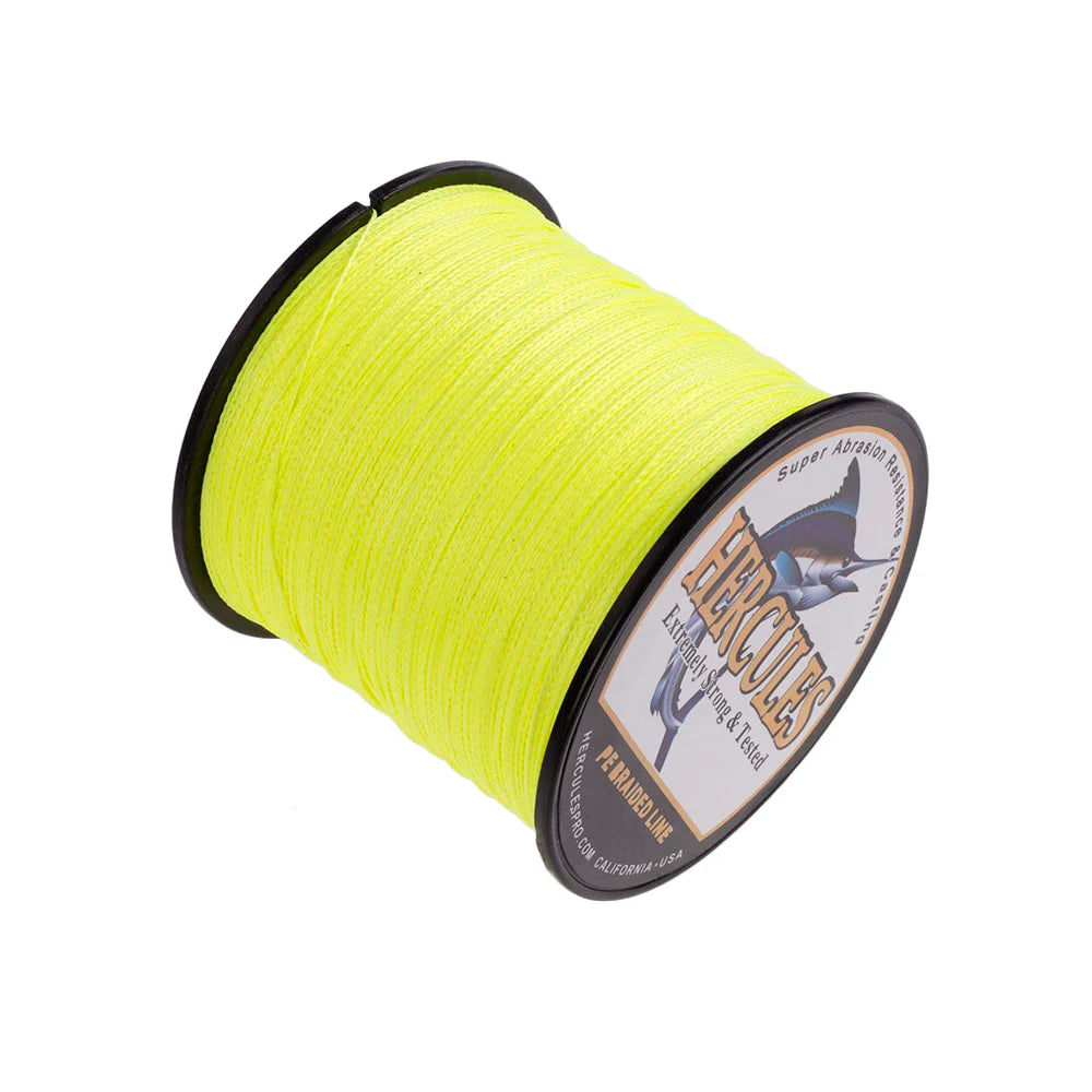 Hercules Fishing Line 300M 4 Strands PE Braided Fishing Line 6-100LB Carp Fishing Cord Peche Fishing Accessories Pesca 13 Colors