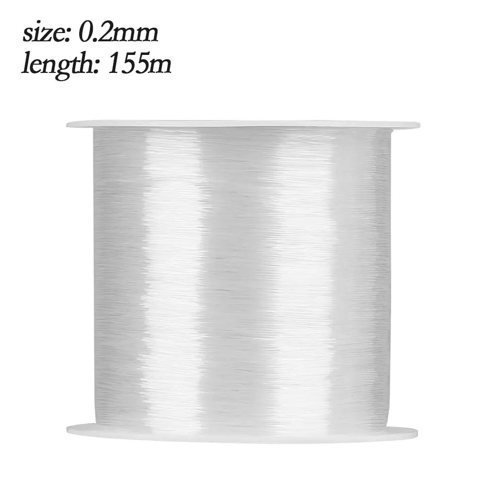 New Strong Crystal Fishing Line PE Nylon Braided line Thread Monofilament 0.2mm-0.6mm 155/100/80/60/45/35/22/20m Wire Tools