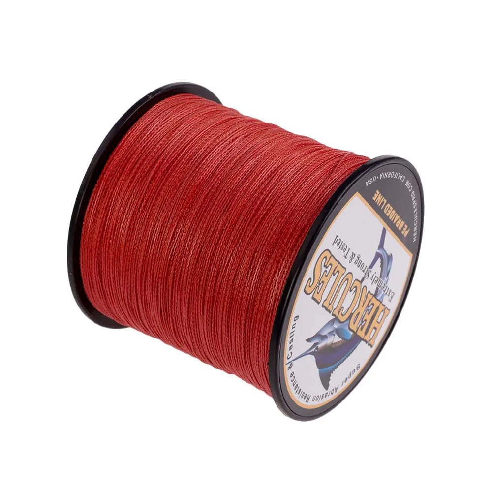 Hercules Fishing Line 300M 4 Strands PE Braided Fishing Line 6-100LB Carp Fishing Cord Peche Fishing Accessories Pesca 13 Colors
