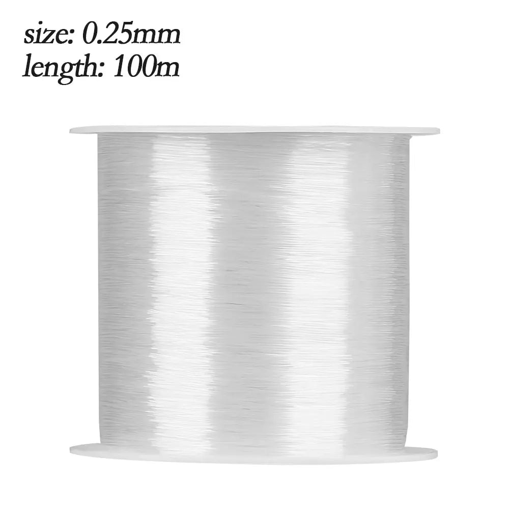 New Strong Crystal Fishing Line PE Nylon Braided line Thread Monofilament 0.2mm-0.6mm 155/100/80/60/45/35/22/20m Wire Tools