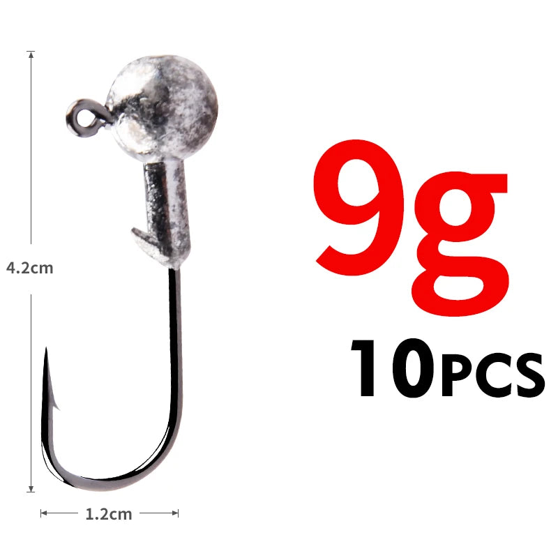 MEREDITH Jig Head 1g 2g 3g 4g 5g 7g 8g 10g 12g 14g 22g Head Hook Jig Fishing Hook Jig Pike Fish Accessories