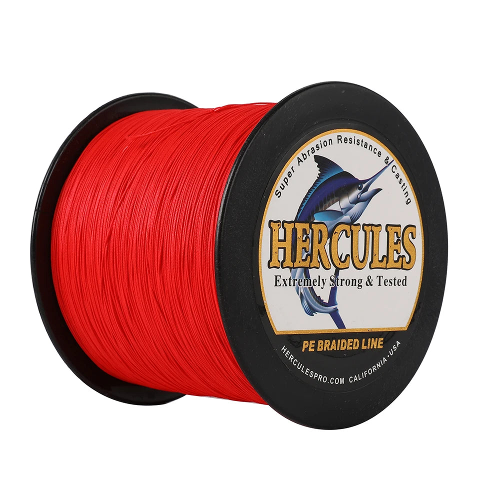 Hercules 8 Strand Braided 10-150LB Fishing Line 300m 500m 1000m Multifilament Wire  PE Fishing Line Freshwater Super Strong