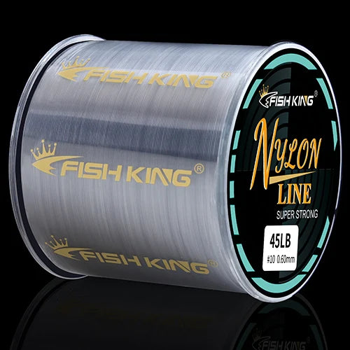 FISH KING Fishing Line Nylon Line Super Strong 300m/500m 4.13-34.32LB Monofilament Line Japan Material Fishline for Carp fishing