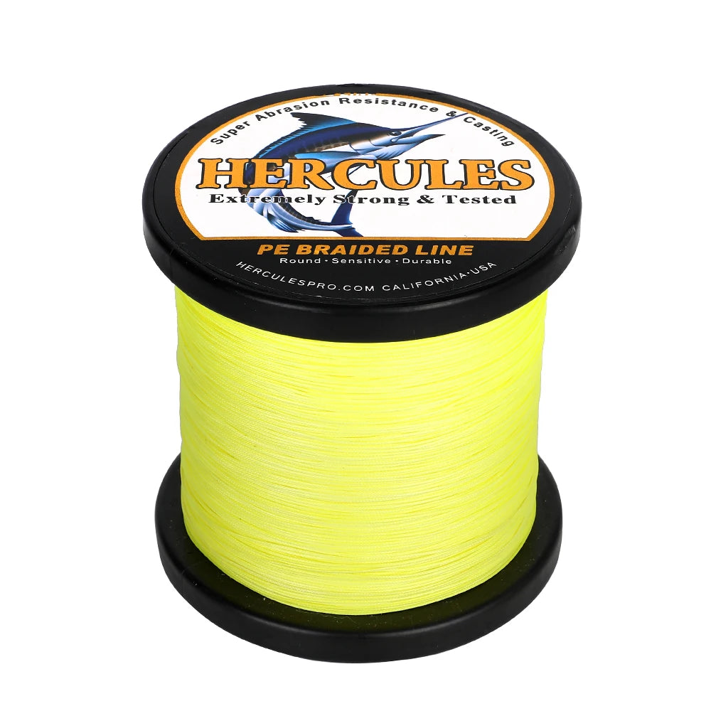 Hercules 8 Strand Braided 10-150LB Fishing Line 300m 500m 1000m Multifilament Wire  PE Fishing Line Freshwater Super Strong