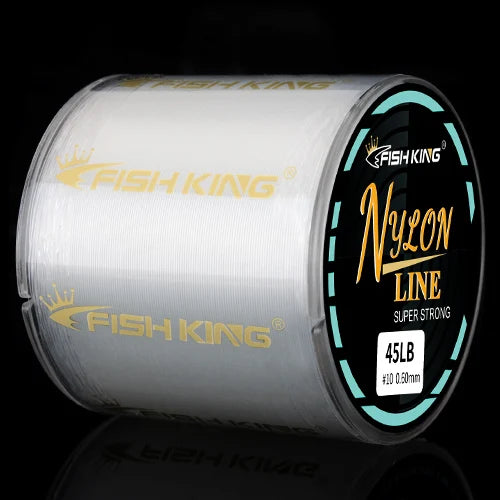FISH KING Fishing Line Nylon Line Super Strong 300m/500m 4.13-34.32LB Monofilament Line Japan Material Fishline for Carp fishing