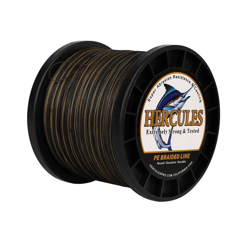 Hercules 8 Strand Braided 10-150LB Fishing Line 300m 500m 1000m Multifilament Wire  PE Fishing Line Freshwater Super Strong