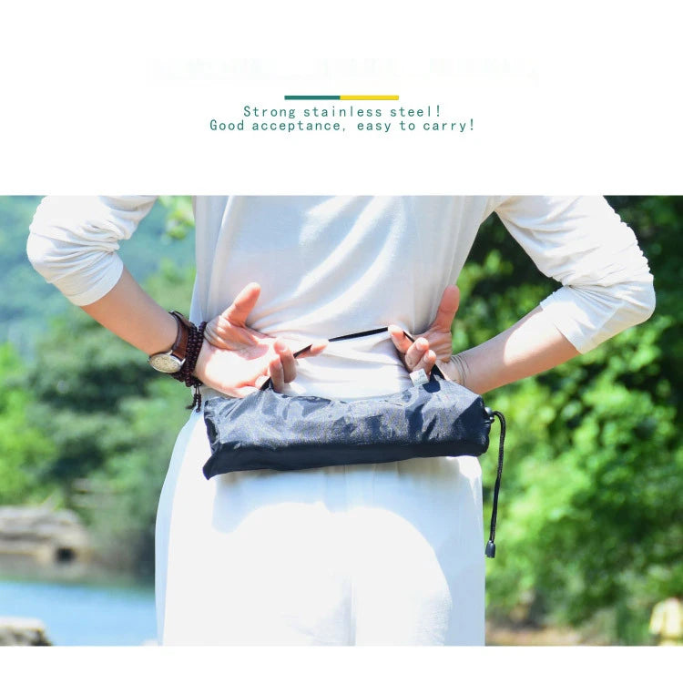 Stainless Steel Folding Outdoor Portable Telescopic Stool Camping Fishing Stool Telescopic Chair Easy to Fold Load Bearing 150kg