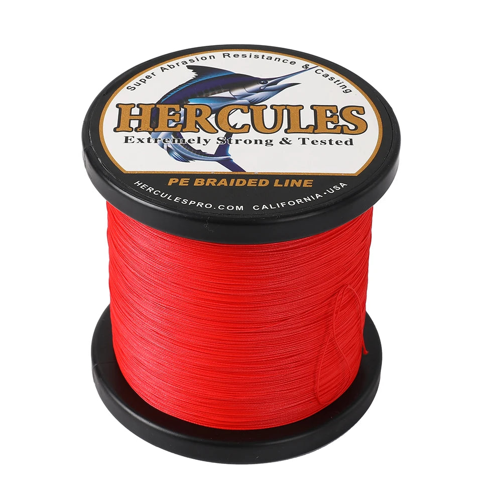 Hercules 8 Strand Braided 10-150LB Fishing Line 300m 500m 1000m Multifilament Wire  PE Fishing Line Freshwater Super Strong