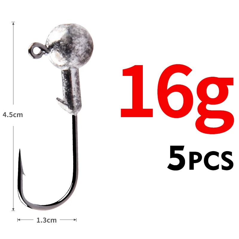 MEREDITH Jig Head 1g 2g 3g 4g 5g 7g 8g 10g 12g 14g 22g Head Hook Jig Fishing Hook Jig Pike Fish Accessories