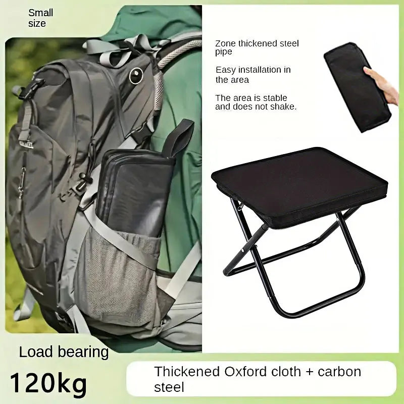 Portable multi-function outdoor lightweight and compact picnic camping folding chair, ultra-light fishing stool, travel stool