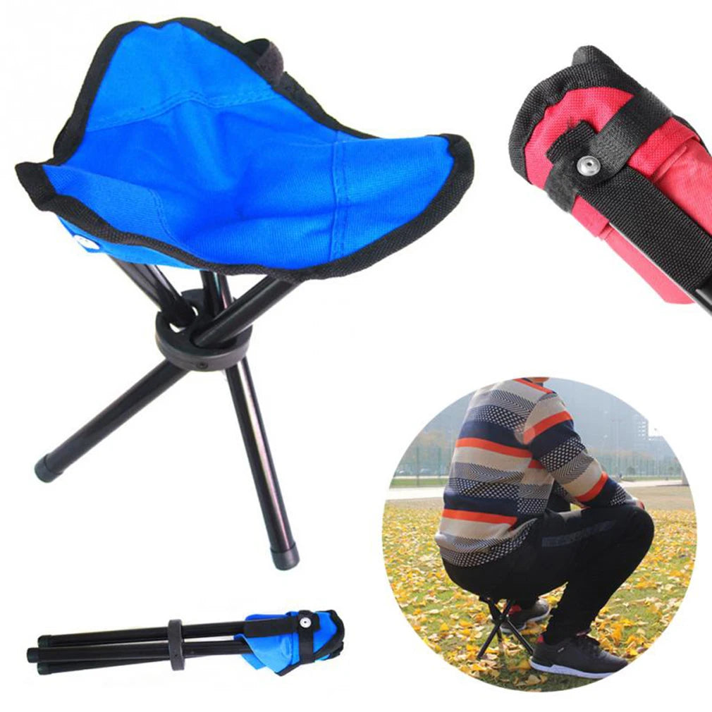 Outdoor Leisure Portable Folding Chair Three-Legged Stool Camping Travel Picnic Outdoor Activitie Fishing Accessorie Small Chair