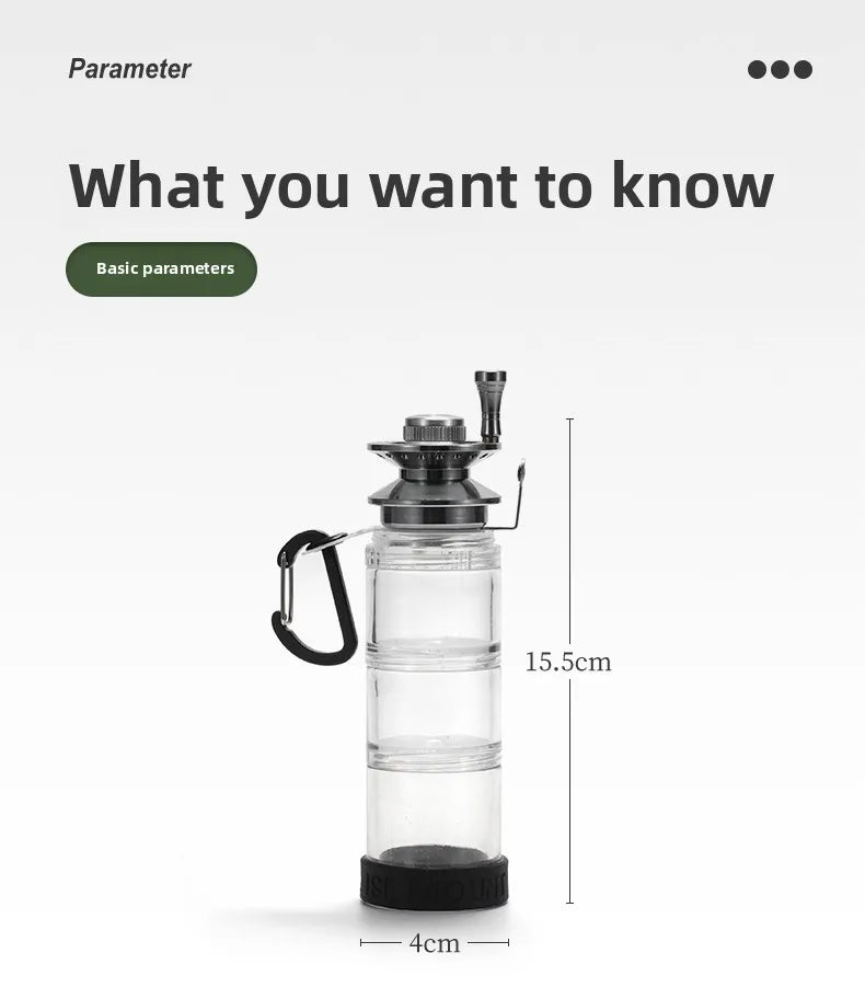 Outdoor Fishing Bottle Portable Fishing Gear Accessory Supplies Storage Box Field Camping Fishing Tool