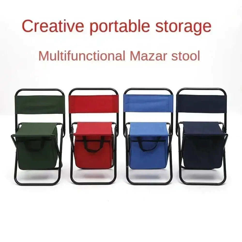 Portable Multifunctional Outdoor Picnic Camping Folding Chair With Bag Ultra light Fishing Stool Travel Stool Fishing Accessorie
