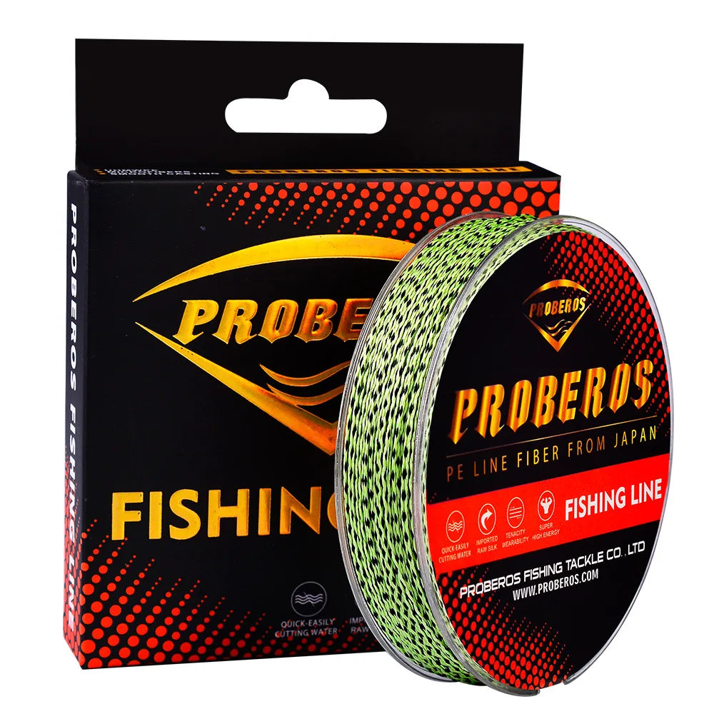 8-Strand Dyneema PE Braided Line 100m Spinning Reel 6LB-120LB 0.1mm-0.6mm PE Fishing Line Less Memory Fishing Accessories