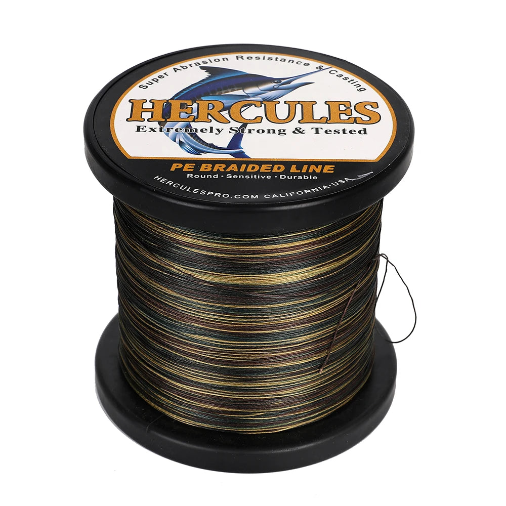 Hercules 8 Strand Braided 10-150LB Fishing Line 300m 500m 1000m Multifilament Wire  PE Fishing Line Freshwater Super Strong