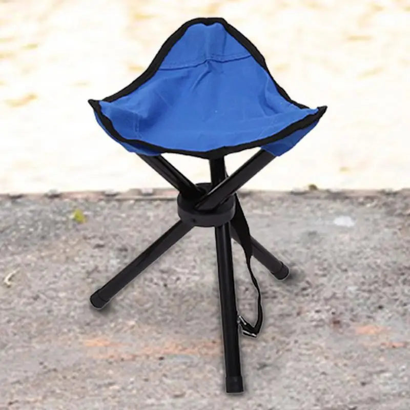 Multifunctional Folding Camping Tripod Stools Portable Fishing Stool Outdoor Chair Beach Small Tripod Stool for Hiking Hunting