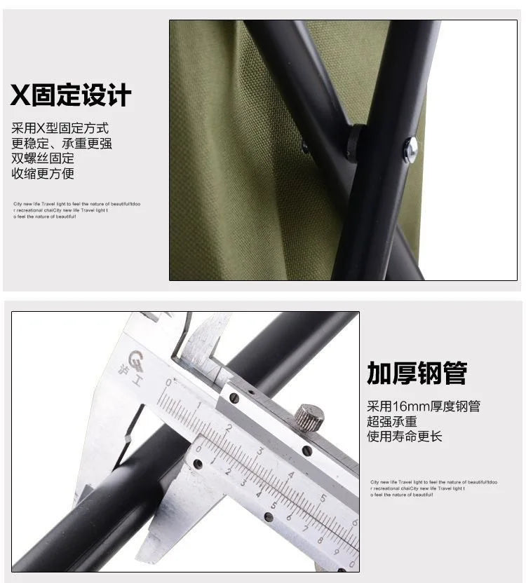 Portable Outdoor Folding Chair 3-in-1 Leisure Outdoor Camo Small Mazza Camping Fishing Ice Pack Chair Foldable Chair