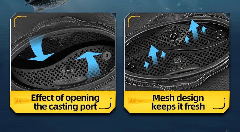 YUZHIYUAN Fishing Bucket Foldable Portable Live Fish Bucket Large Capacity Water Bucket Thickened EVA Material Outdoor Fishing