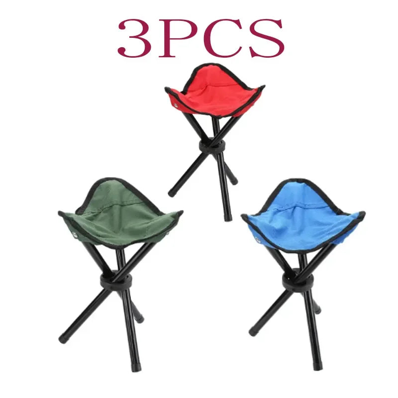 Outdoor Small Folding Triangular Stool Fishing Chairs Camping Multifunction Benches Foldable Stools Household Daily Park chairs