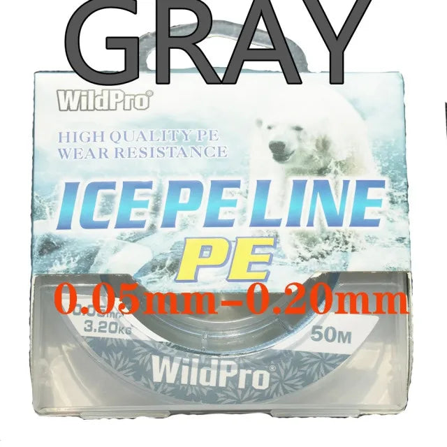 50 Meters 4 Strands PE Winter Ice Fishing Line Super Strong Fishing Line For Carp Fishing