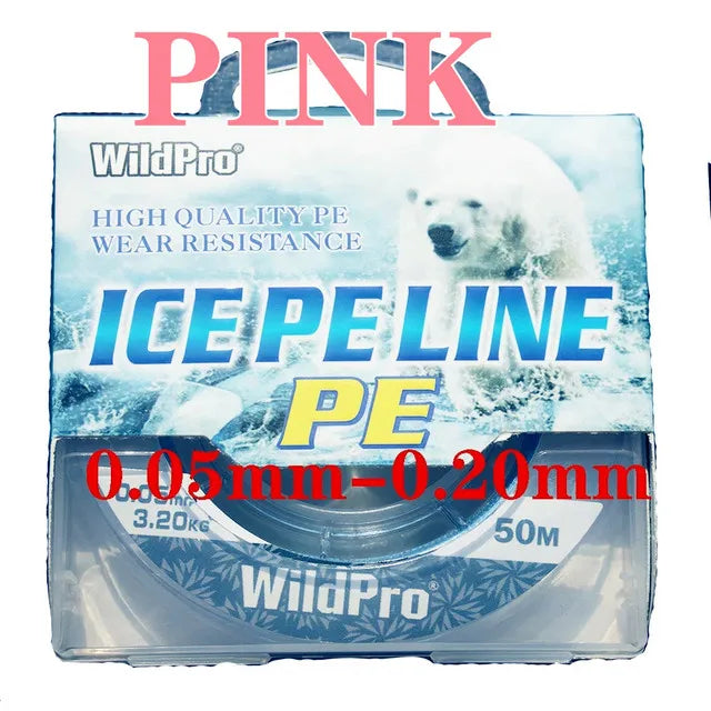 50 Meters 4 Strands PE Winter Ice Fishing Line Super Strong Fishing Line For Carp Fishing