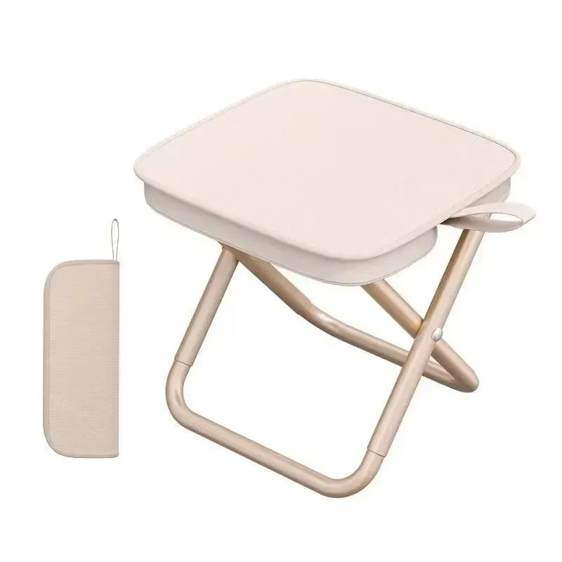 Outdoor folding portable fishing chair, multifunctional picnic camping folding chair, camping folding chair small stool.