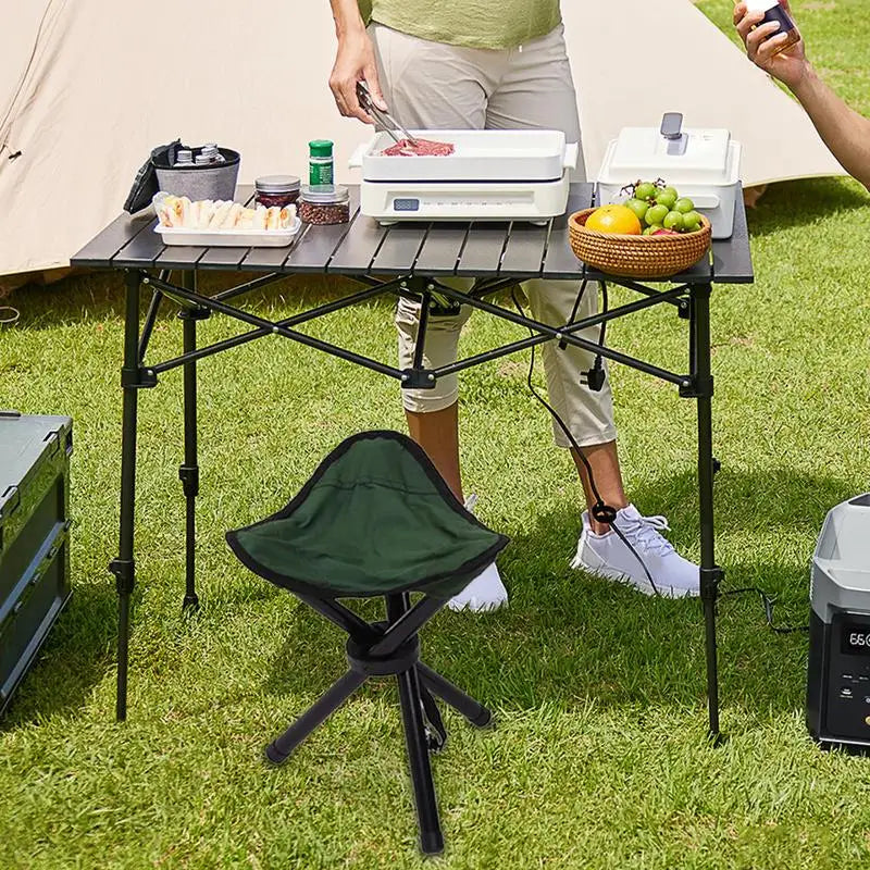 Multifunctional Folding Camping Tripod Stools Portable Fishing Stool Outdoor Chair Beach Small Tripod Stool for Hiking Hunting