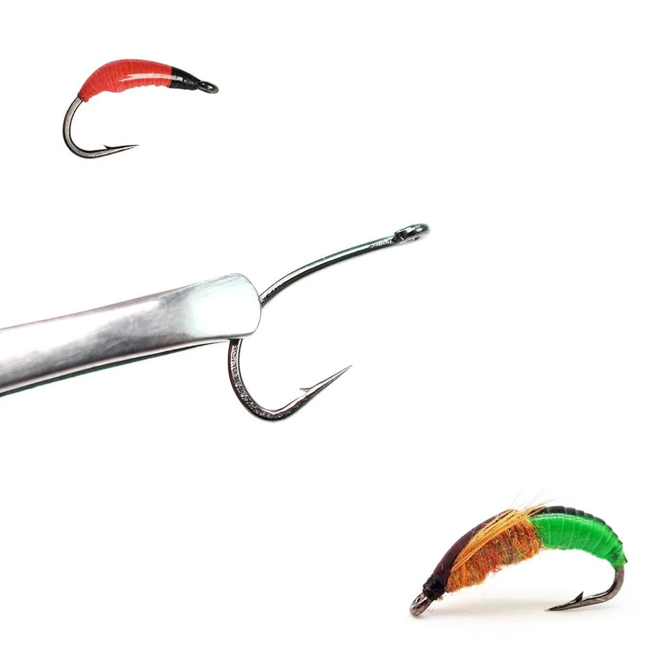 100Pcs/Pack 12# 14# 16# 18# Black Nickel Trout Single Hook With Barb High Carbon Steel Fishing Flies Spoon Hooks