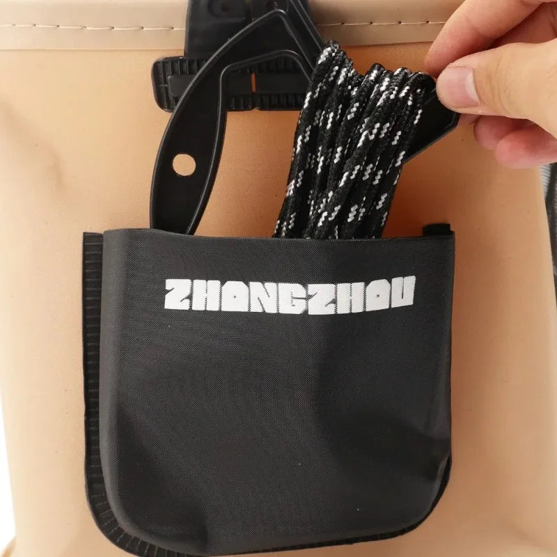 Foldable and Portable Net Live Fish Buckets EVA with Rope Water Bucket Outdoor Fishing Bucket for Wild Fishing Household Buckets
