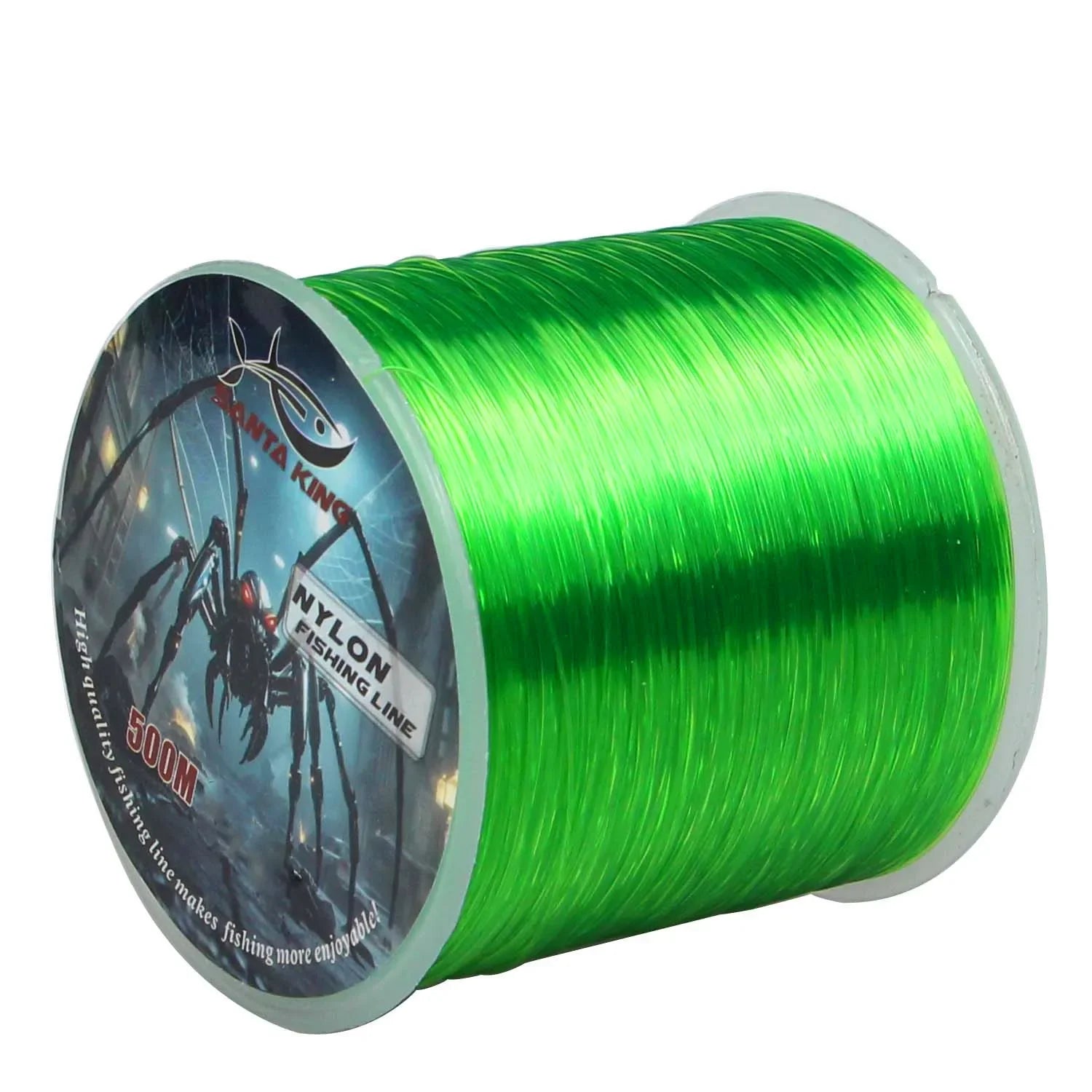 SantaKing Monofilament Fishing Line 500M Strong and Abrasion-Resistant Nylon Mono Smooth and Long Casting Low Memory