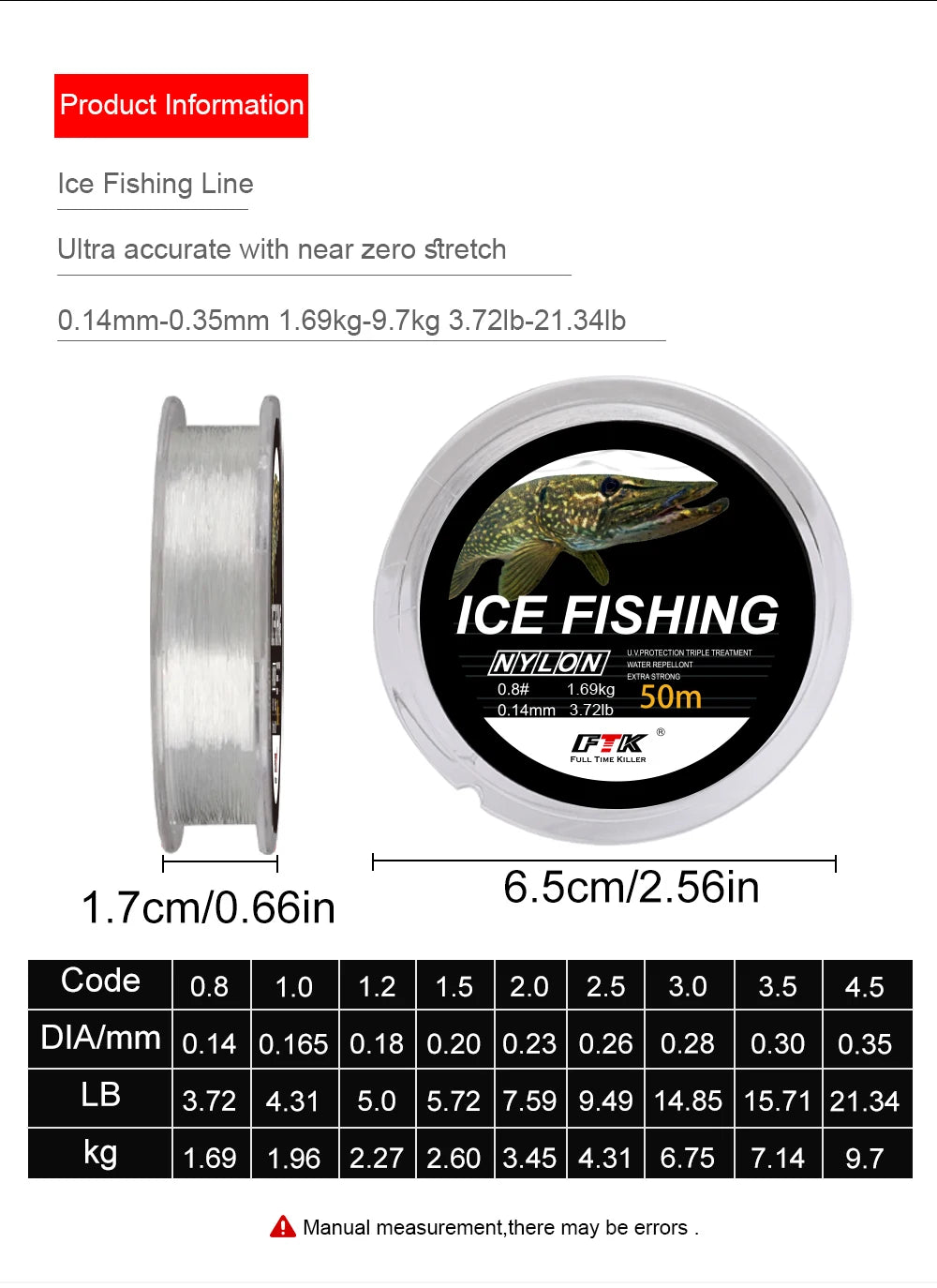 NGB 50M Ice Fishing Line Super Strong Monofilament Nylon Winter Bream Saltwater Fishing-Line Japan Low Memory Carp Line